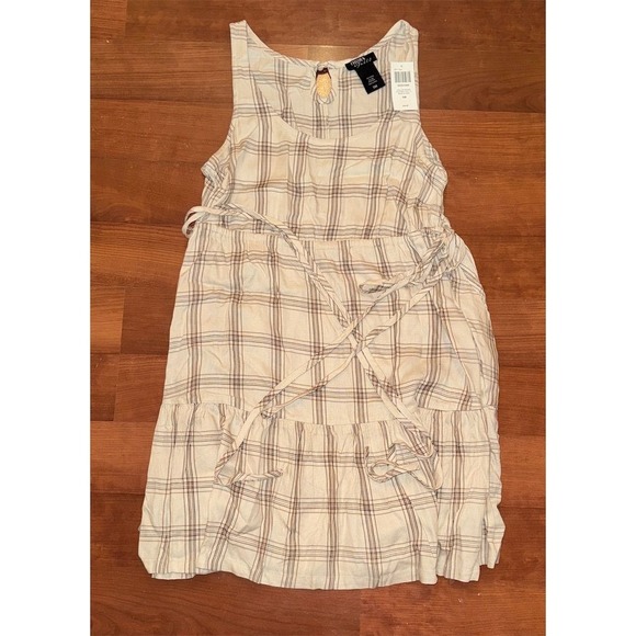 Thorn & Fable Women's Tiered Plaid Tank Dress SM pastel‎ goth NWT light academia - Picture 1 of 10